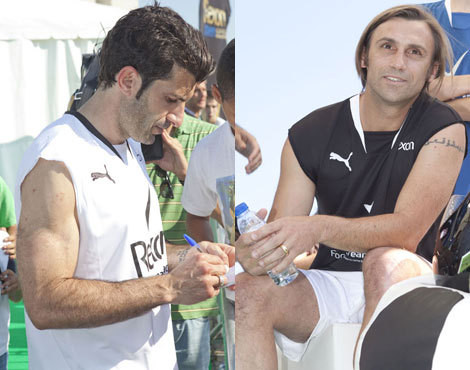Luís Figo e João Vieira Pinto