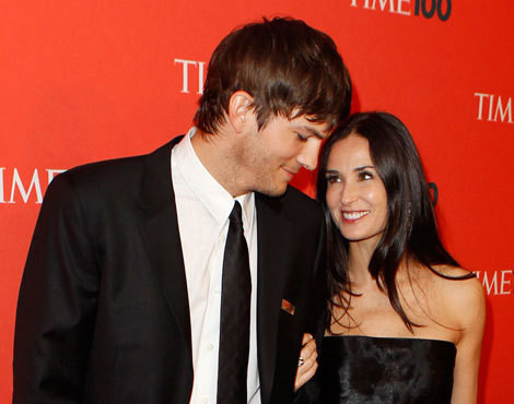 Ashton Kutcher e Demi Moore