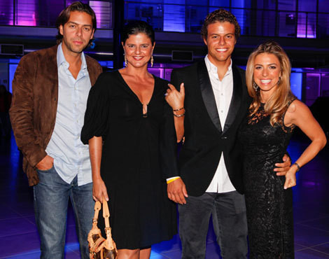Ana Paula Reis com Guido, Manuel e Stefania Piedade