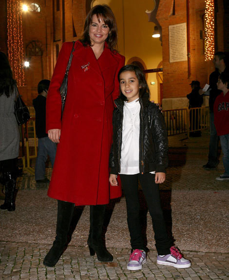 Raquel Cruz com a filha, Mariana