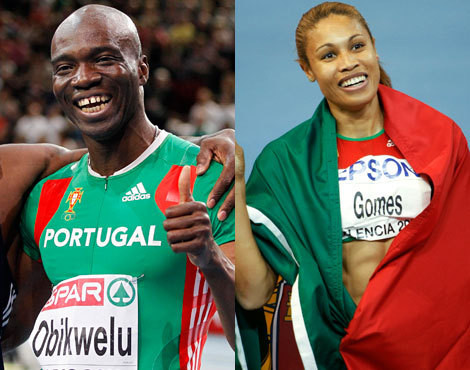 Francis Obikwelu e Naide Gomes