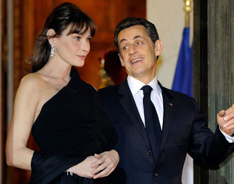 Carla Bruni e Nicolas Sarkozy