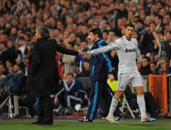 José Mourinho e Cristiano Ronaldo