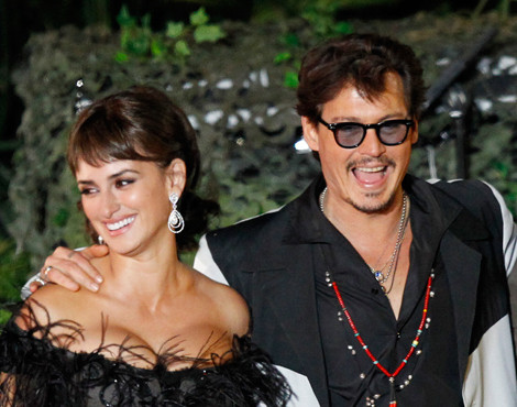 Penelope Cruz e Johnny Depp