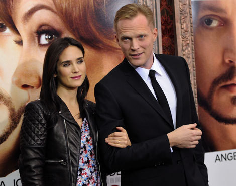 Jennifer Connelly com o marido, Paul Bettany