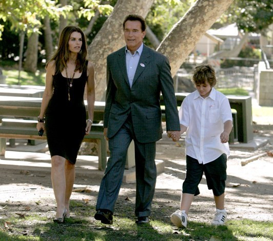 Maria Shriver, Arnold Schwarzenegger e Christopher 