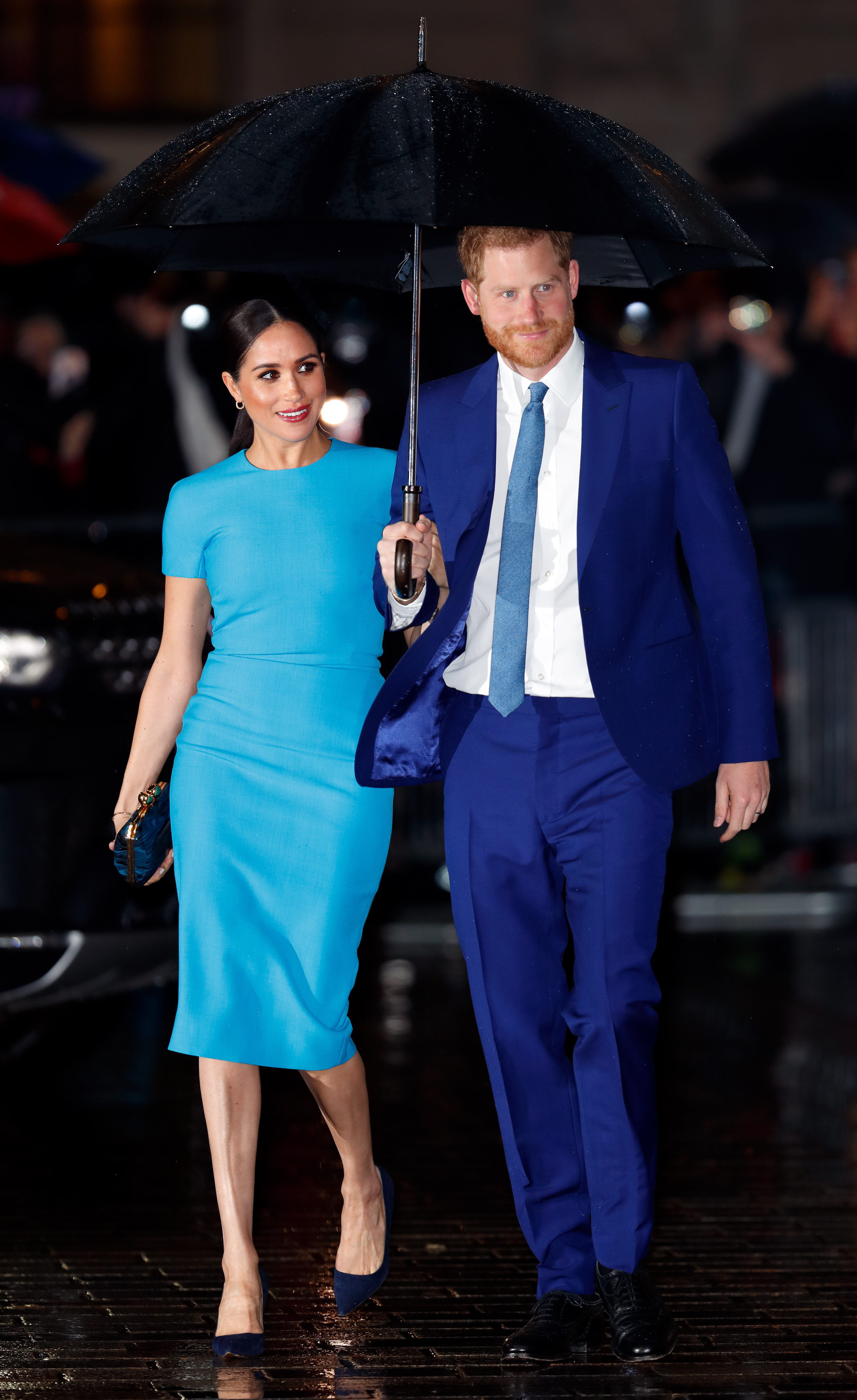 LONDON, UNITED KINGDOM - MARCH 05: (EMBARGOED FOR PUBLICATION IN UK NEWSPAPERS UNTIL 24 HOURS AFTER CREATE DATE AND TIME) Meghan, Duchess of Sussex and Prince Harry, Duke of Sussex attend The Endeavour Fund Awards at Mansion House on March 5, 2020 in London, England. (Photo by Max Mumby/Indigo/Getty Images)