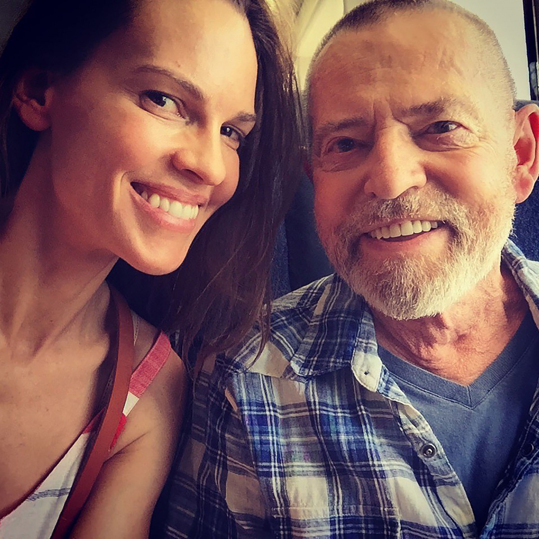 Hilary Swank e pai