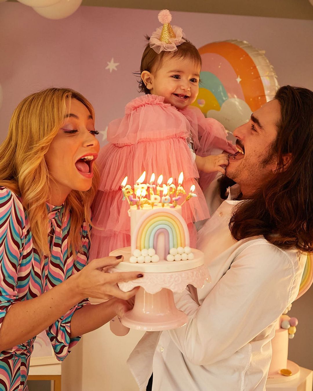 Carina Caldeira, Francisco Cardia e a filha, Constança