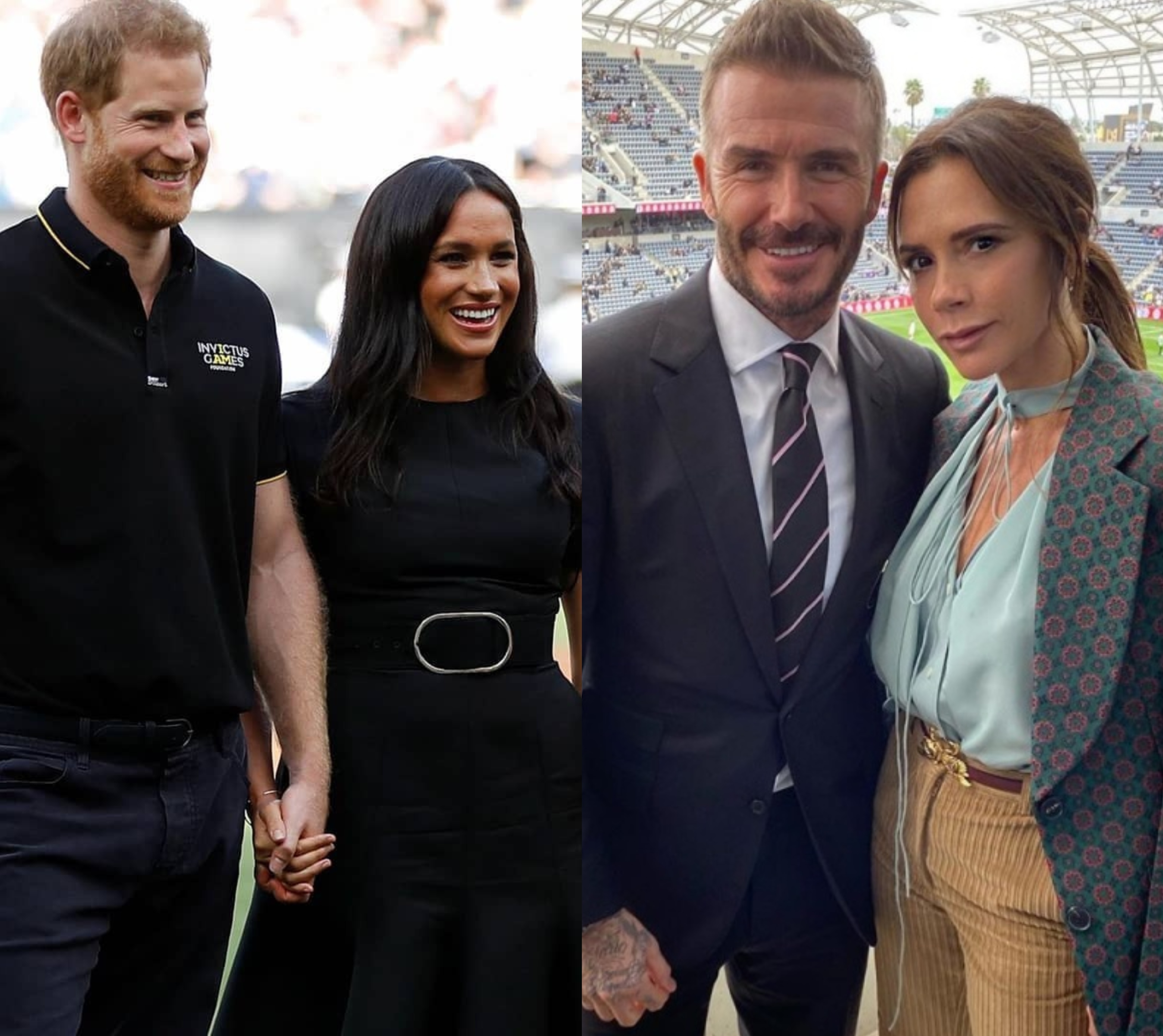 Os Beckham e Sussex estão de costas voltadas