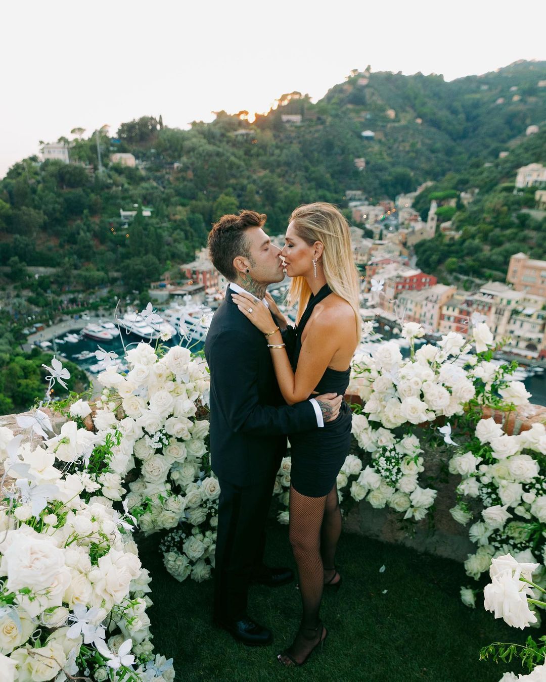 O jantar romântico de Chiara Ferragni em Portofino