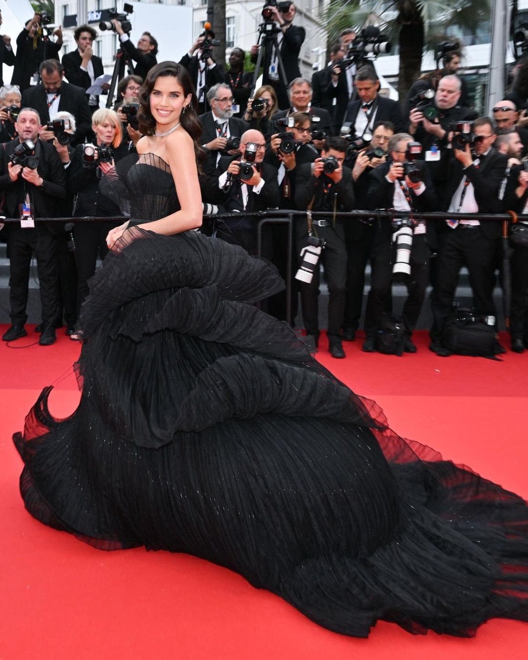 O vestido de sonho de Sara Sampaio