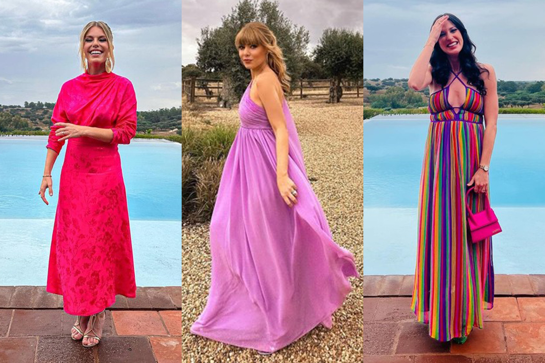 O estilo de Sara Salgado, Raquel Strada e Pimpinha Jardim no  casamento de Maria Isabel Ramos e Pedro Pessanha Viegas