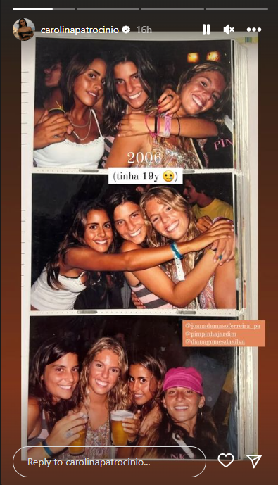 Carolina Patrocínio partilha fotografias de quando tinha 19 anos