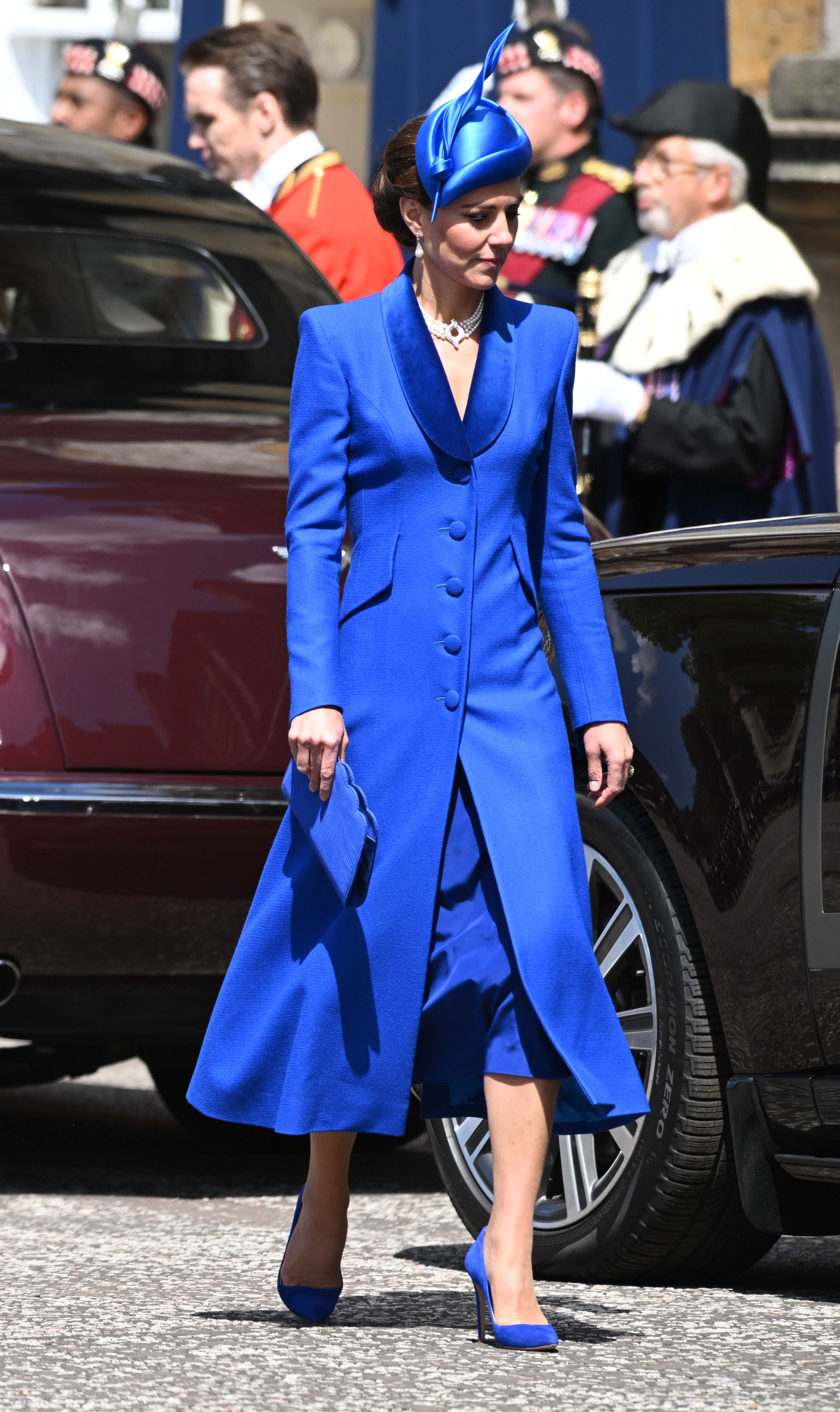 O look de Kate na coroação do rei Carlos III na Escócia