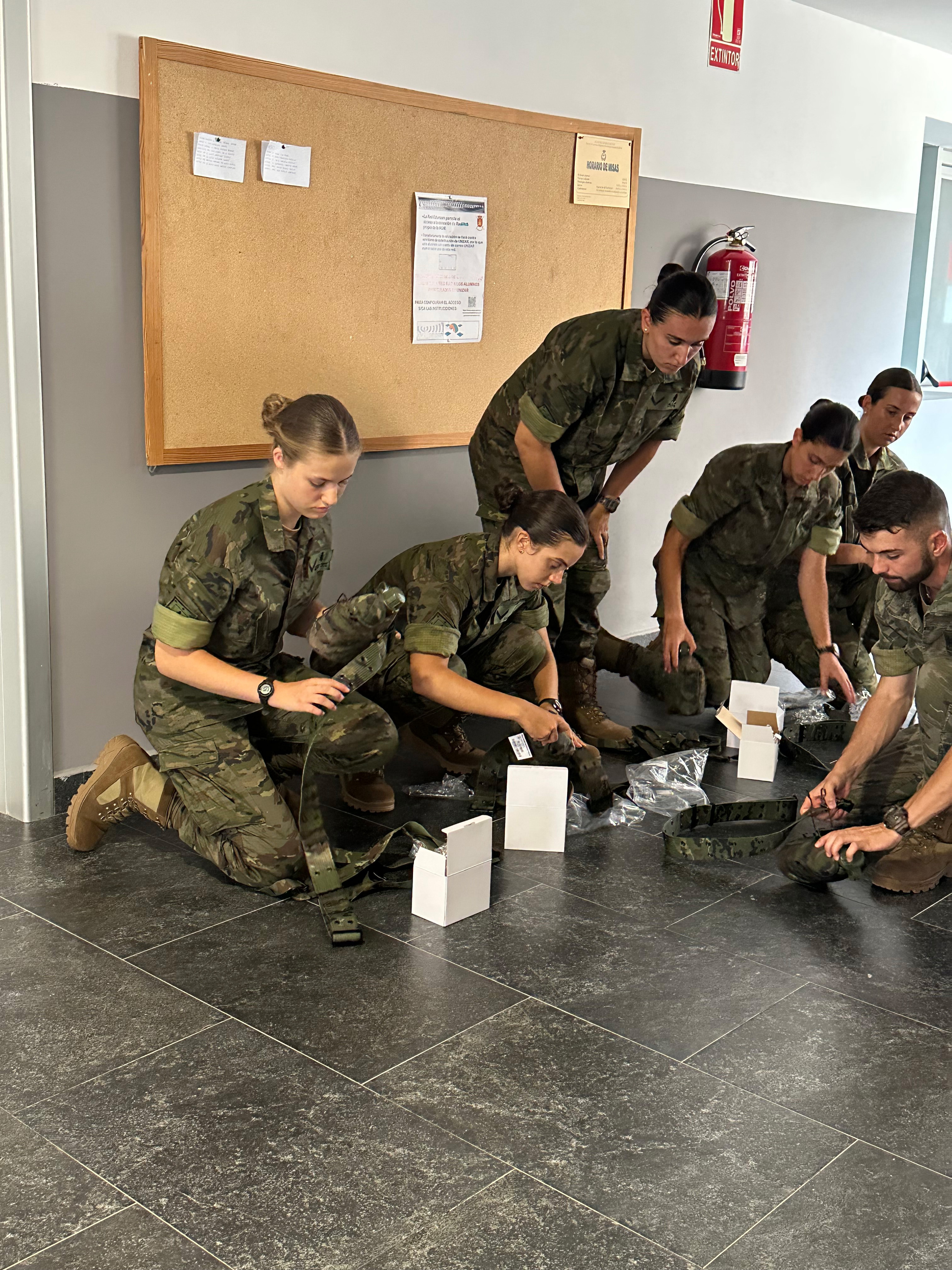 As primeiras imagens da cadete Leonor Borbón Ortiz na Academia Militar