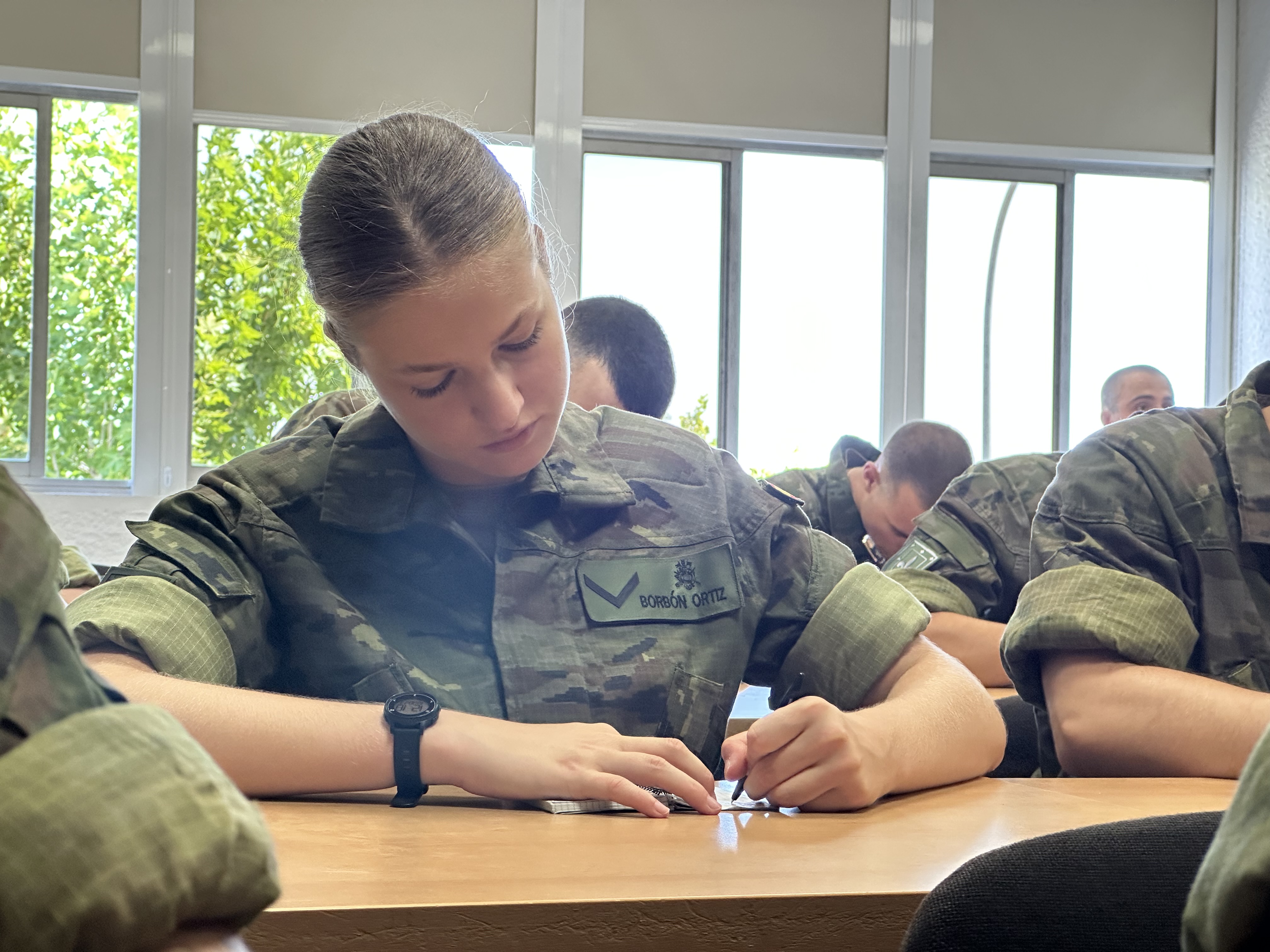 As primeiras imagens da cadete Leonor Borbón Ortiz na Academia Militar