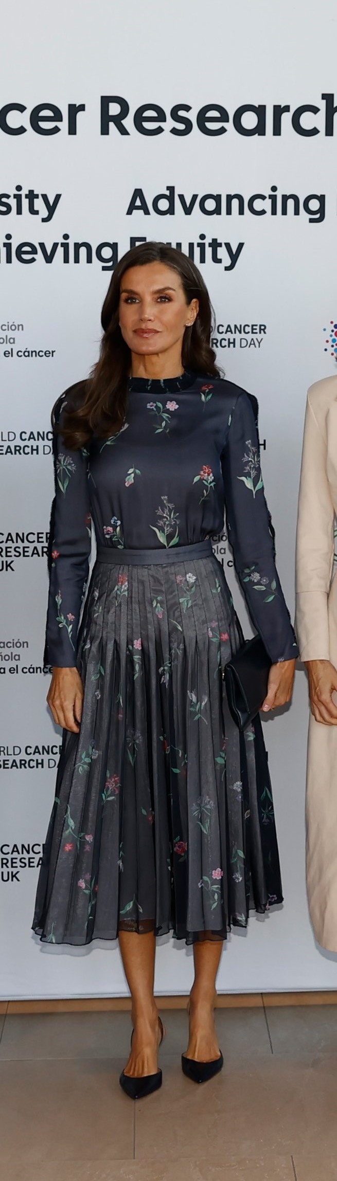 A elegância de Letizia num "look" floral