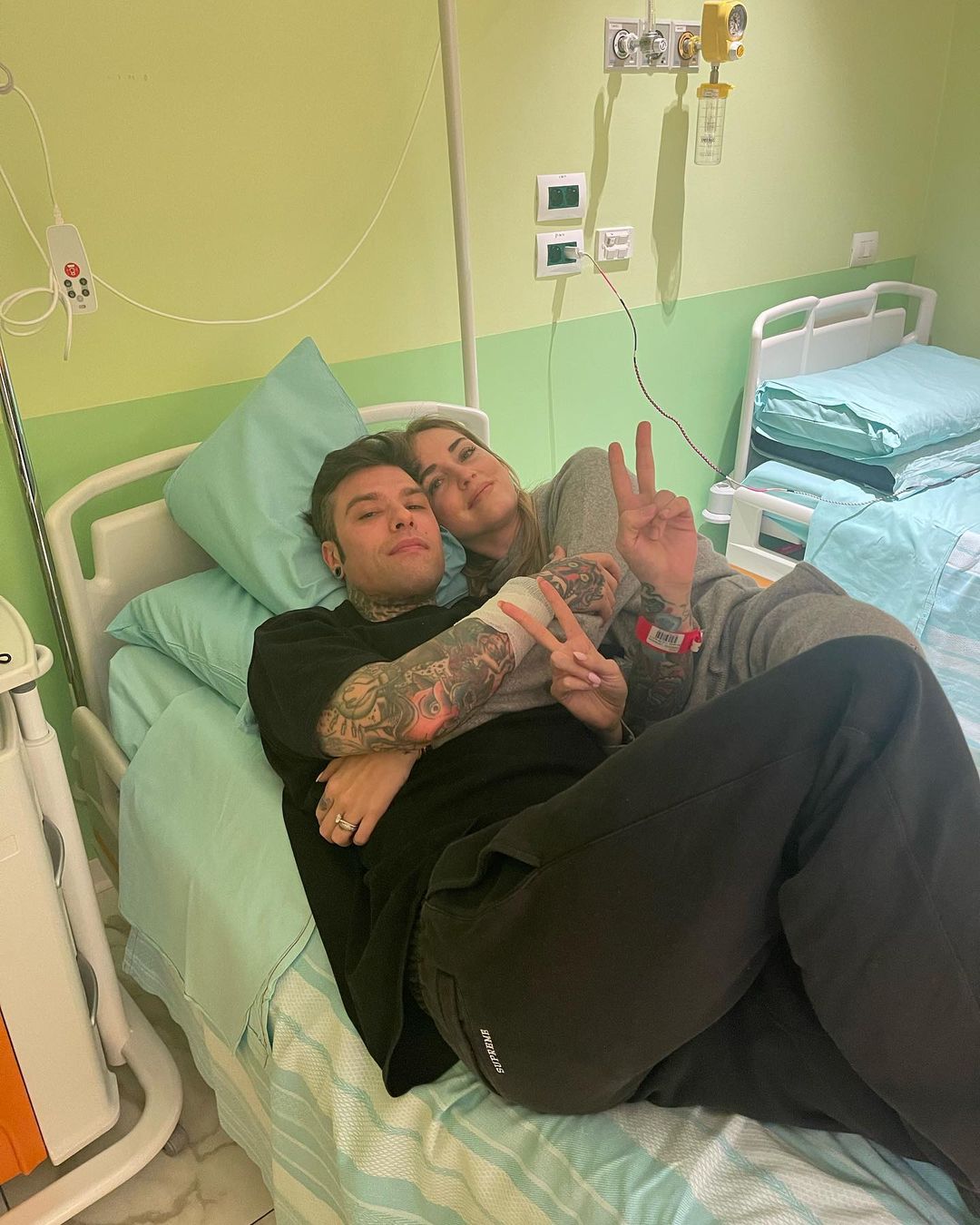 Chiara Ferragni preocupada com o estado de saúde do marido