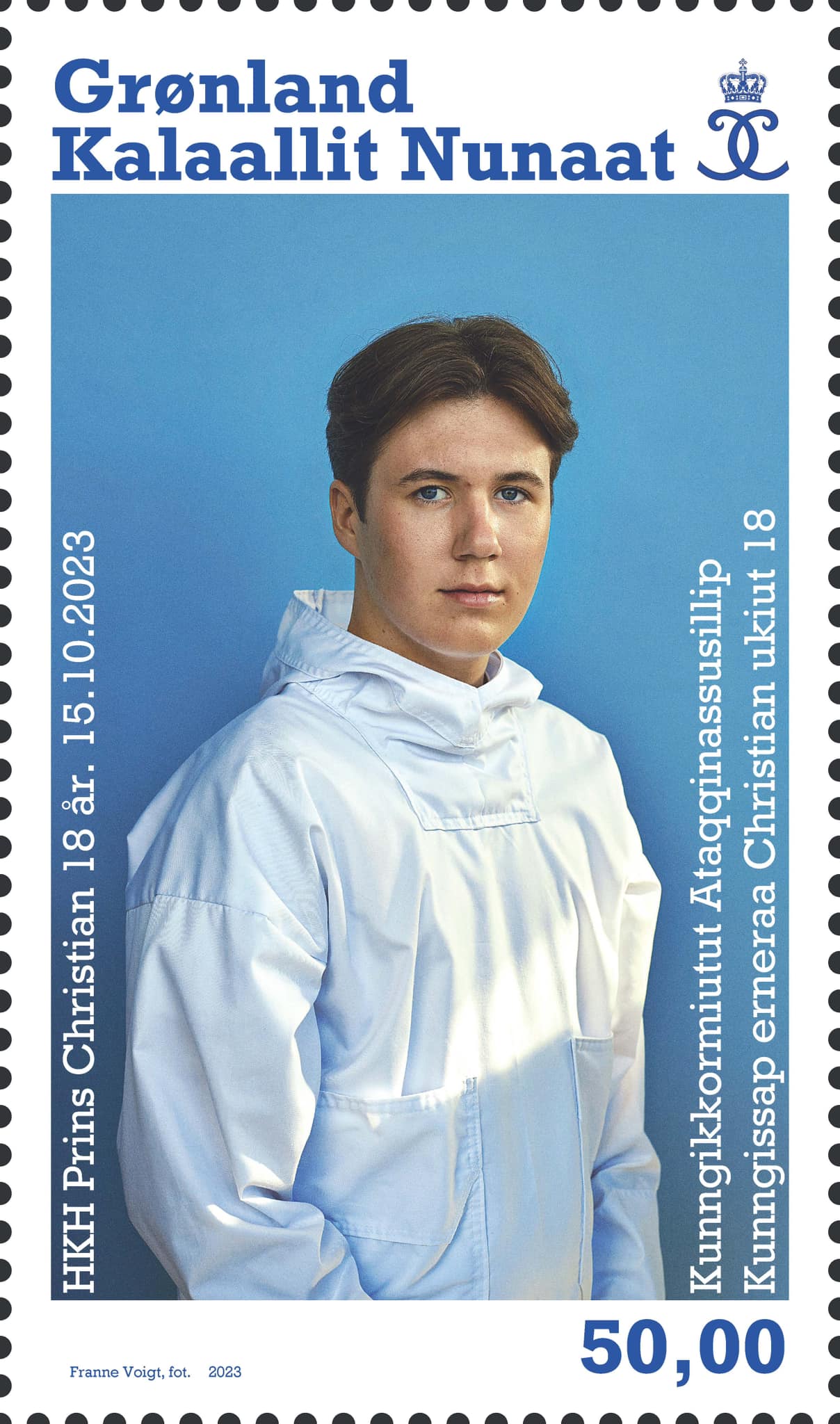 Dinamarca assinala os 18 anos do príncipe Christian com novo selo