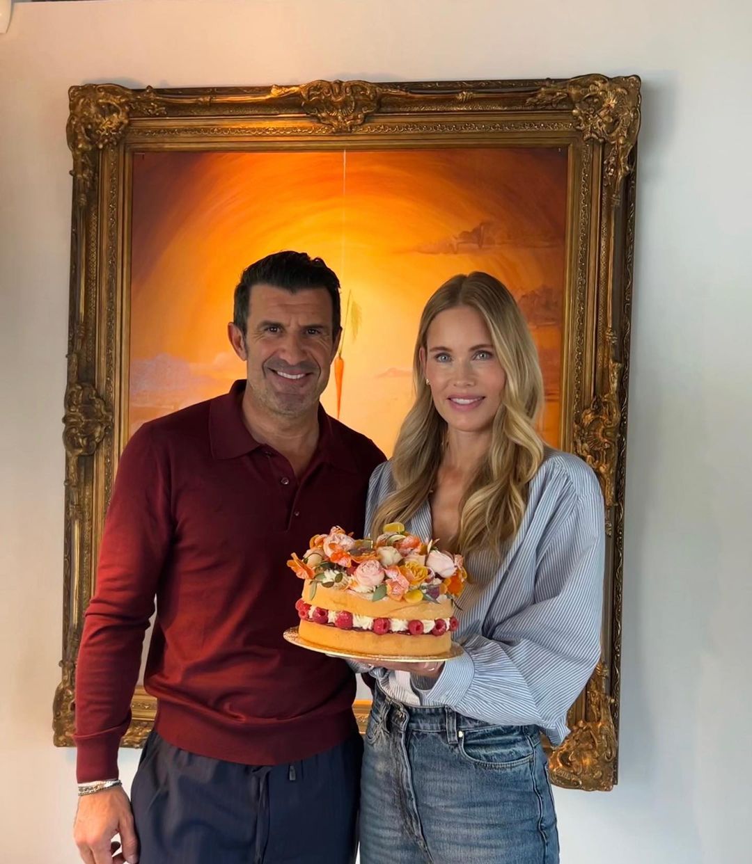 Helene Svedin celebra aniversário na companhia da família
