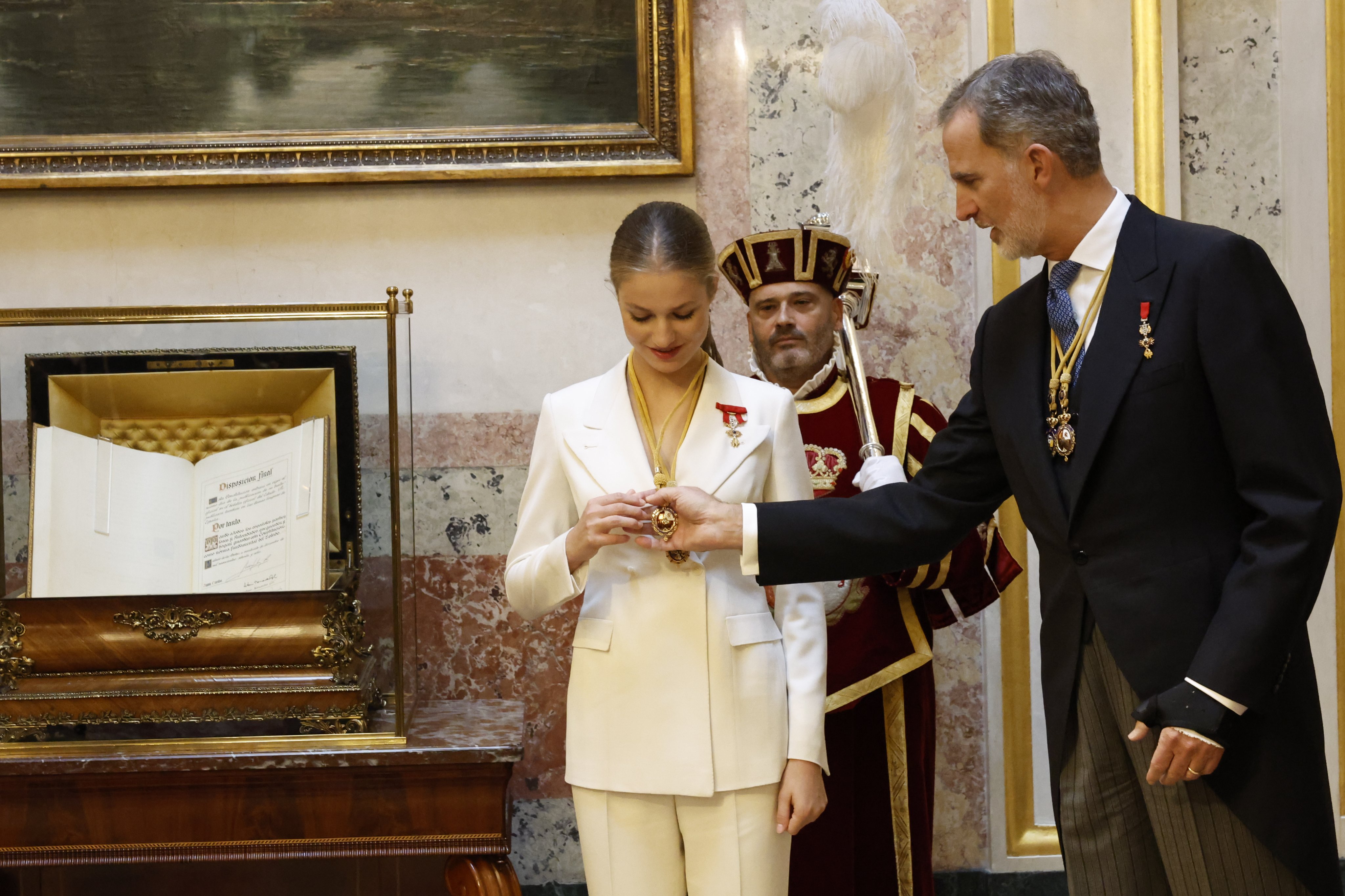 O que jurou a princesa Leonor sob o olhar emocionado do pai