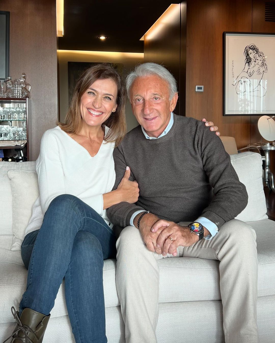 F&aacute;tima Lopes almo&ccedil;a com amigos especiais