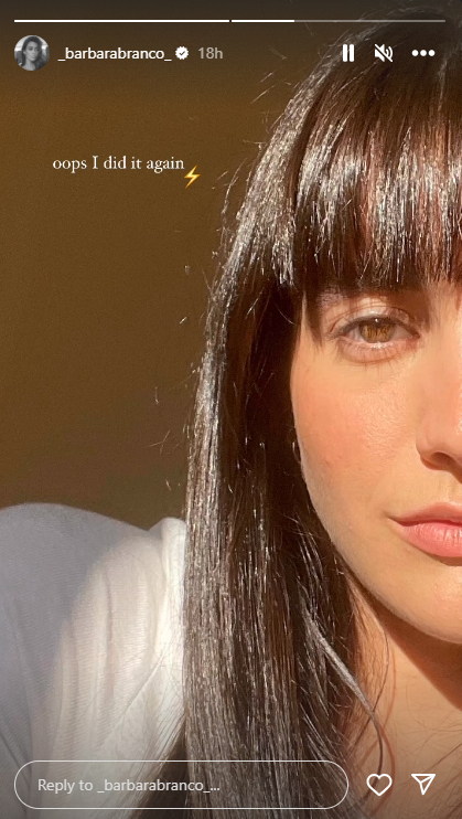 Bárbara Branco muda de visual
