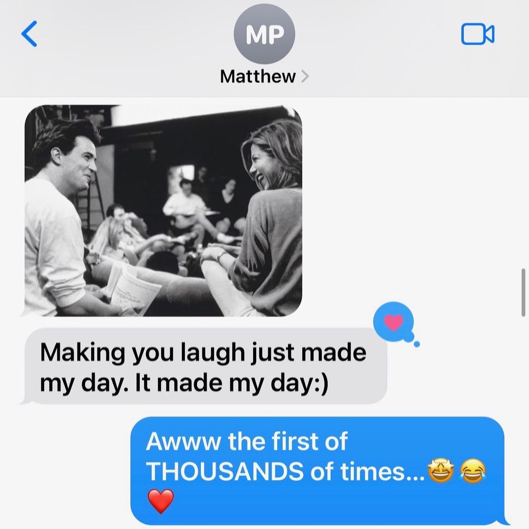 Jennifer Aniston fala pela primeira vez depois da morte de Matthew Perry