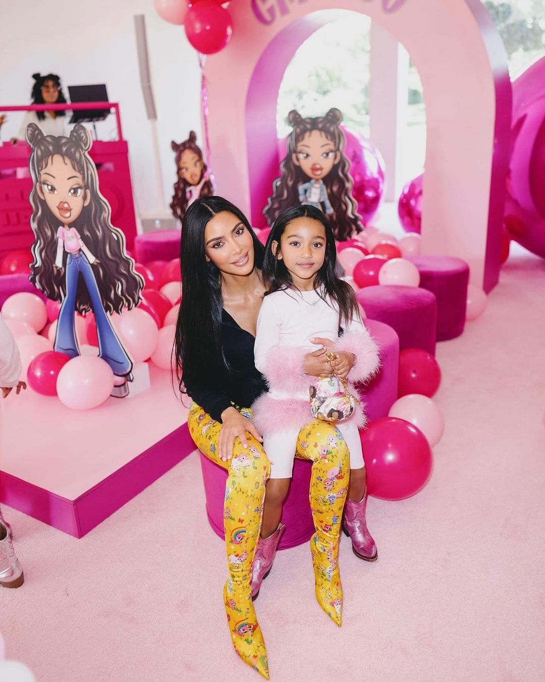 A festa do 6º aniversário da filha de Kim Kardashian
