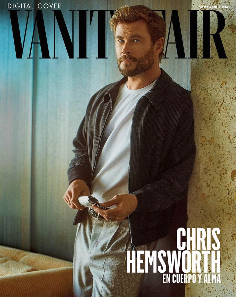 Chris Hemsworth elogia beleza de Brad Pitt e revela que nome do filho foi uma homenagem ao ator