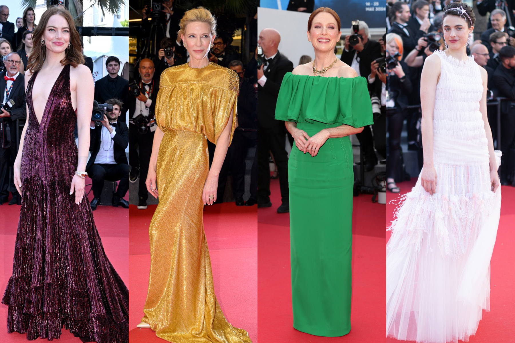 Cor e elegância marcam os "looks" do primeiro fim de semana de Cannes 