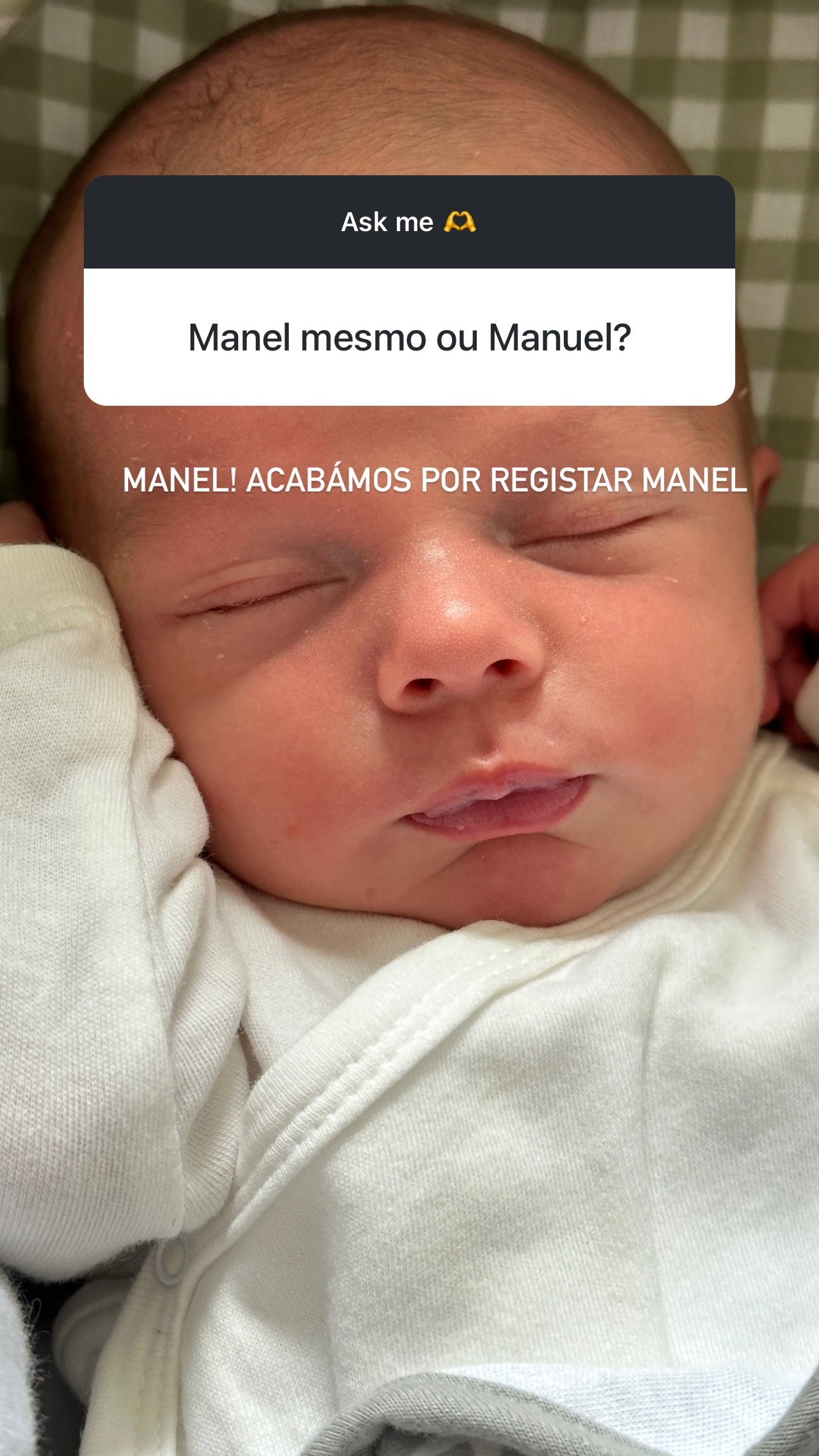 Mafalda Castro desfaz d&uacute;vidas sobre o nome do filho
