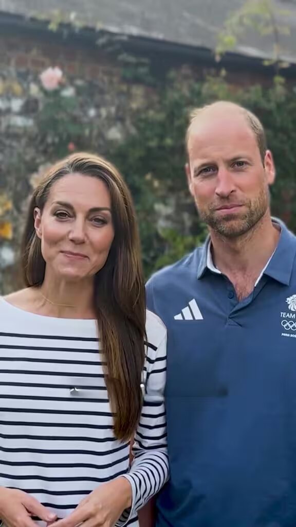 Ao lado de William, Kate reaparece em v&iacute;deo de agradecimento aos atletas ol&iacute;mpicos brit&acirc;nicos