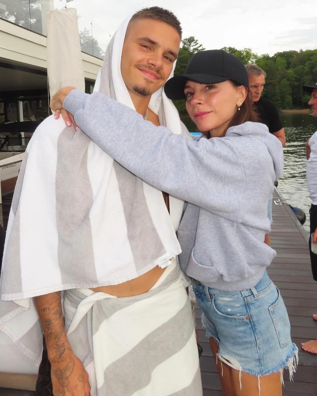 As f&eacute;rias dos Beckham no famoso lago Muskoka, no Canad&aacute;