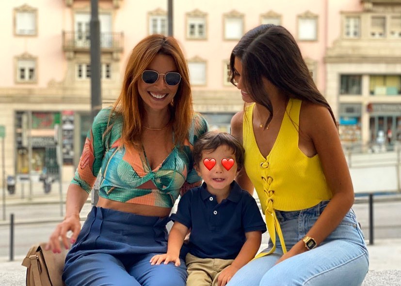 Maria Cerqueira Gomes com os filhos João e Francisca em 2020 - Foto: Reprodução/Instagram