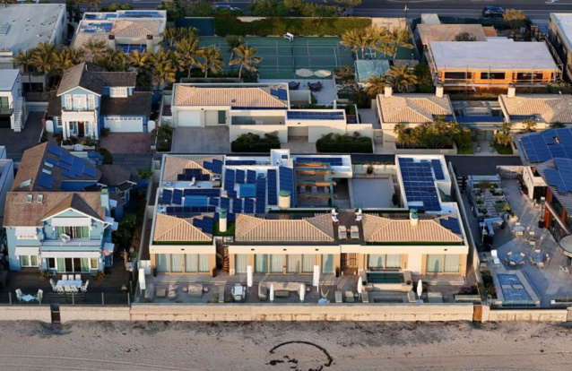 Vista aérea de uma casa à beira-mar pertencente a Bill Gates - Foto: Getty Image