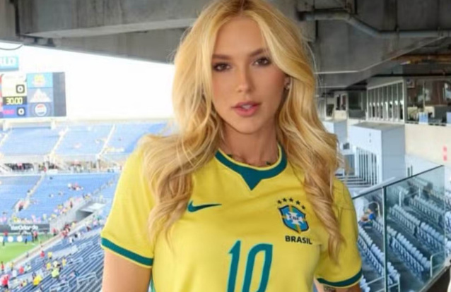 Virgínia Fonseca com a camisola da seleção brasileira - Foto: Reprodução/Instagram