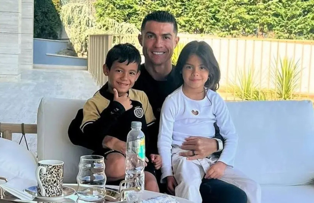 Cristiano Ronaldo e filhos