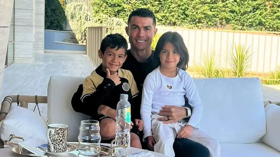 Cristiano Ronaldo e filhos
