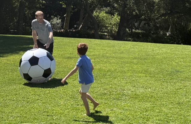 Príncipe Harry e Archie em seu refúgio - Foto: Instagram
