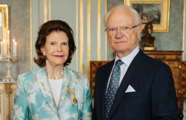 Rainha Sílvia e Rei Carlos XVI Gustavo da Suécia - Foto: Kungliga Hovstaterna