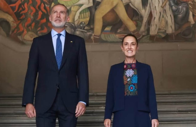 Rei Felipe VI e Claudia Sheinbaum, Presidente do México - Foto: Casa Real Española