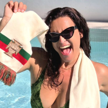Andreia Dinis a torcer para Portugal- Foto: Instagram