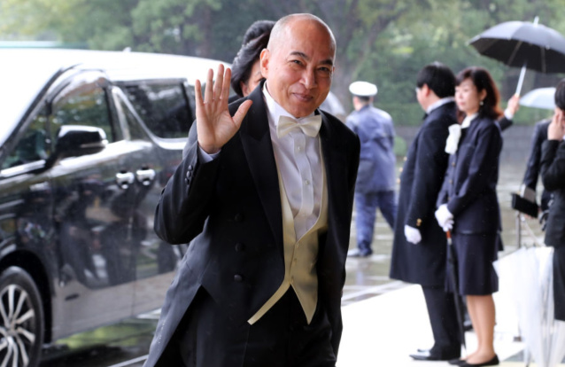 Rei Norodom Sihamoni, de Camboja, em 2022 - Foto: Getty Images