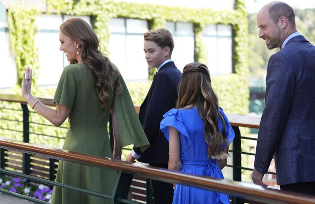 Família Real britânica na final de Wimbledon - Foto: Getty Images