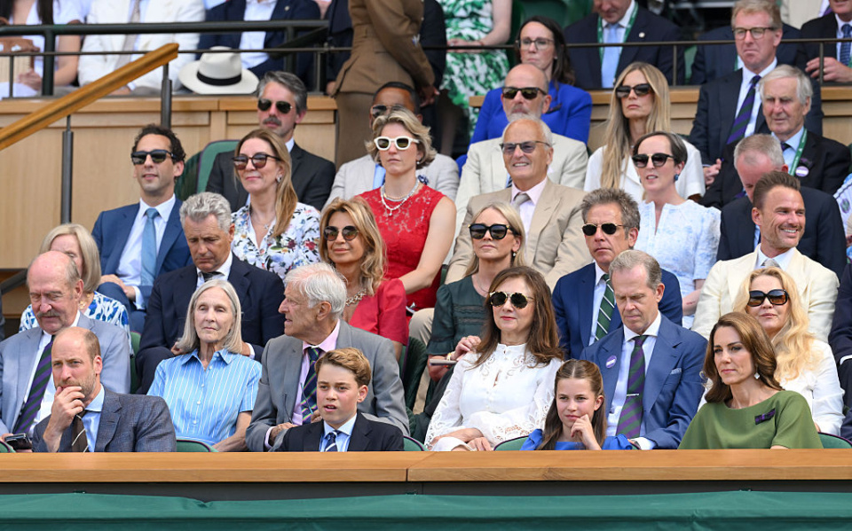 A família real britânica assistiu aos jogos do torneio de Wimbledon na última semana. 