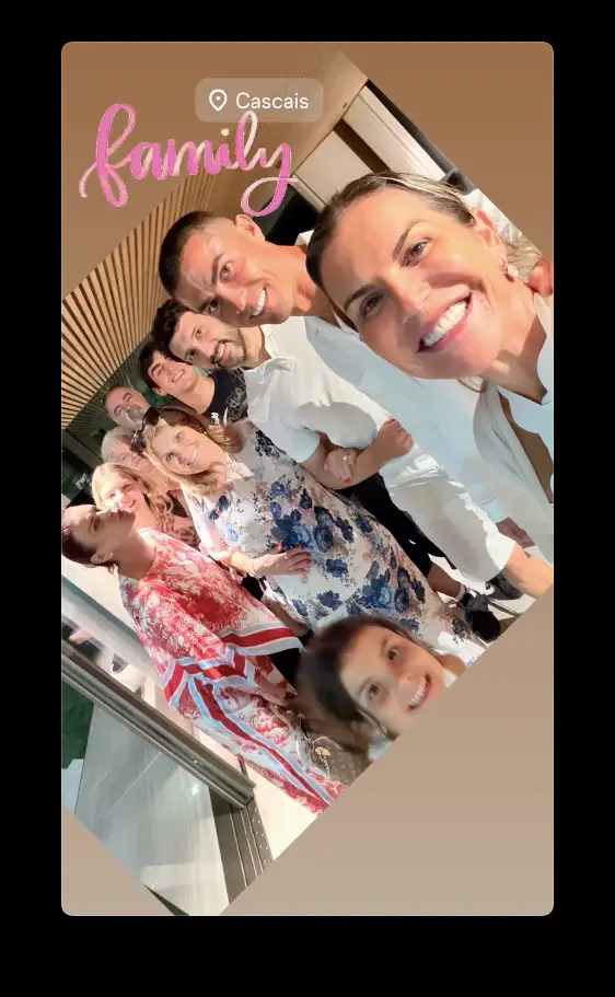 Stories Cristiano Ronaldo e Família Aveiro