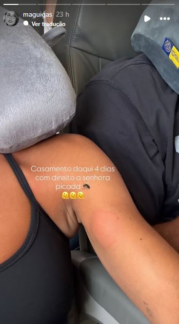 Margarida Amaral Domingues revela pequeno susto durante viagem. 