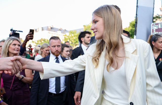 A Princesa Eléonore da Bélgica no Dia Nacional da Bélgica